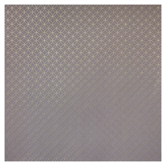 Black with Gold Circles Paper by Recollections™, 12" x 12"